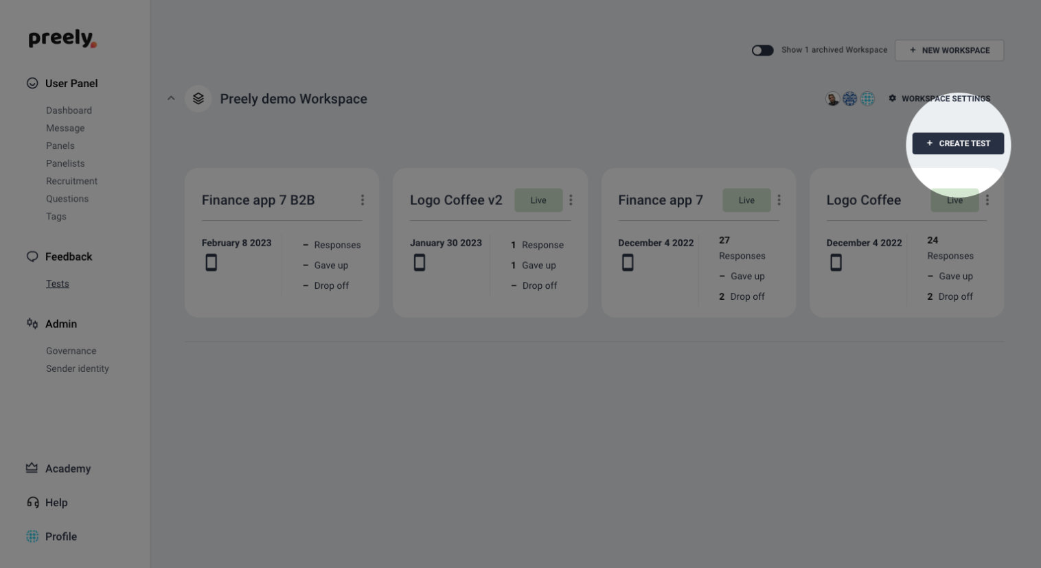 How to set up a 5-second test - Preely