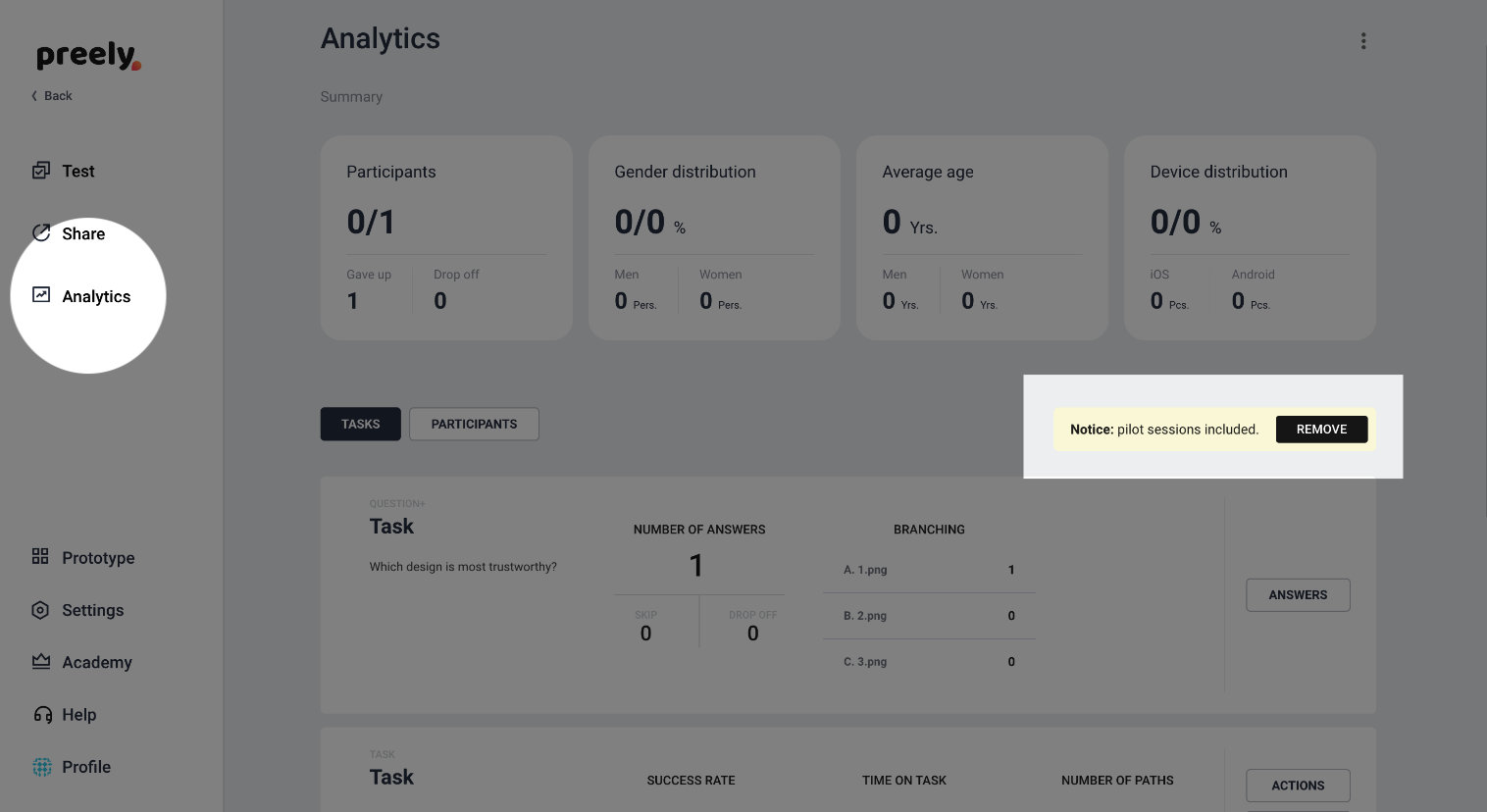 How to do a pilot test on Preely - Free user testing platform