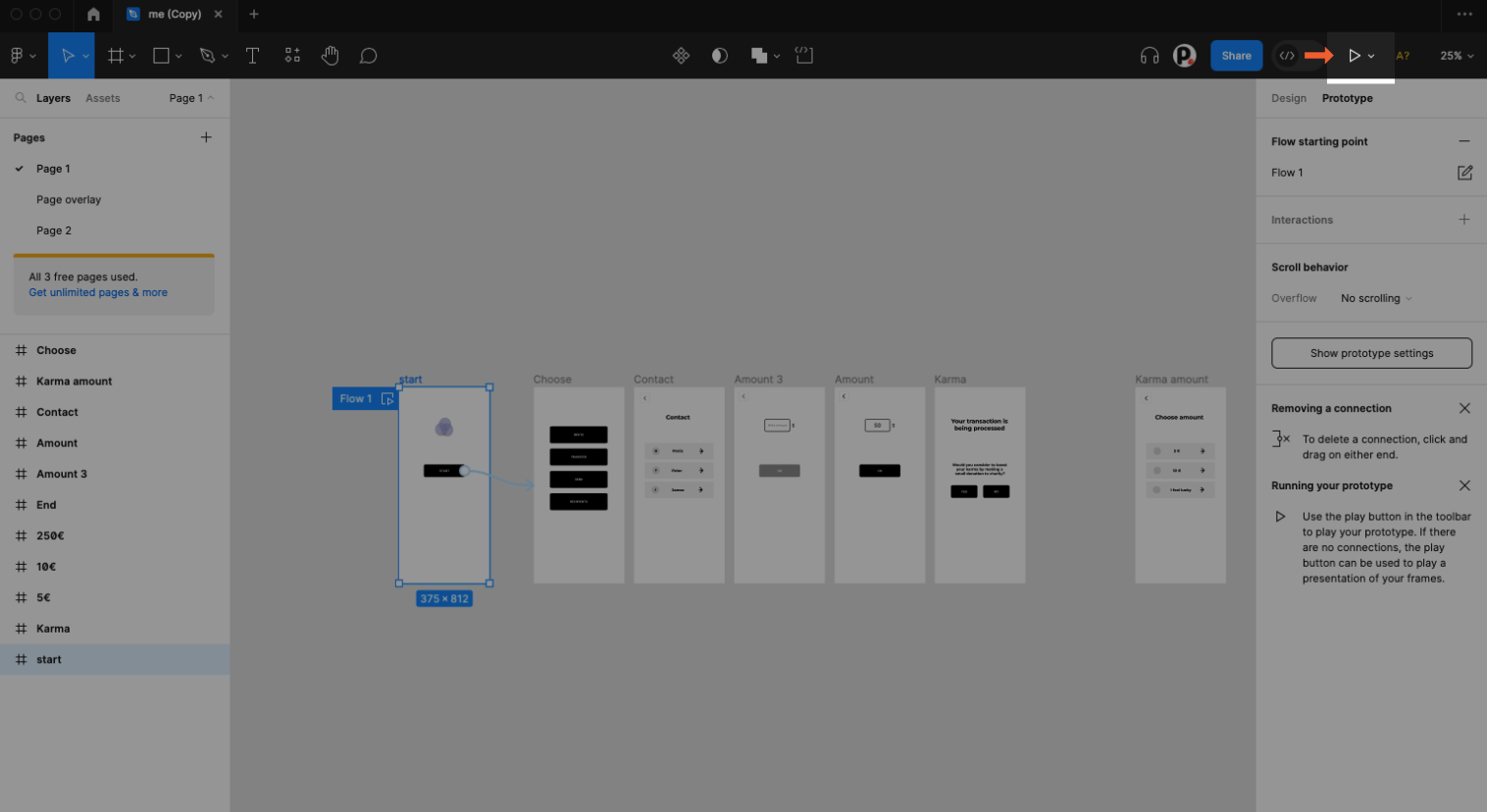 Prototype in Figma