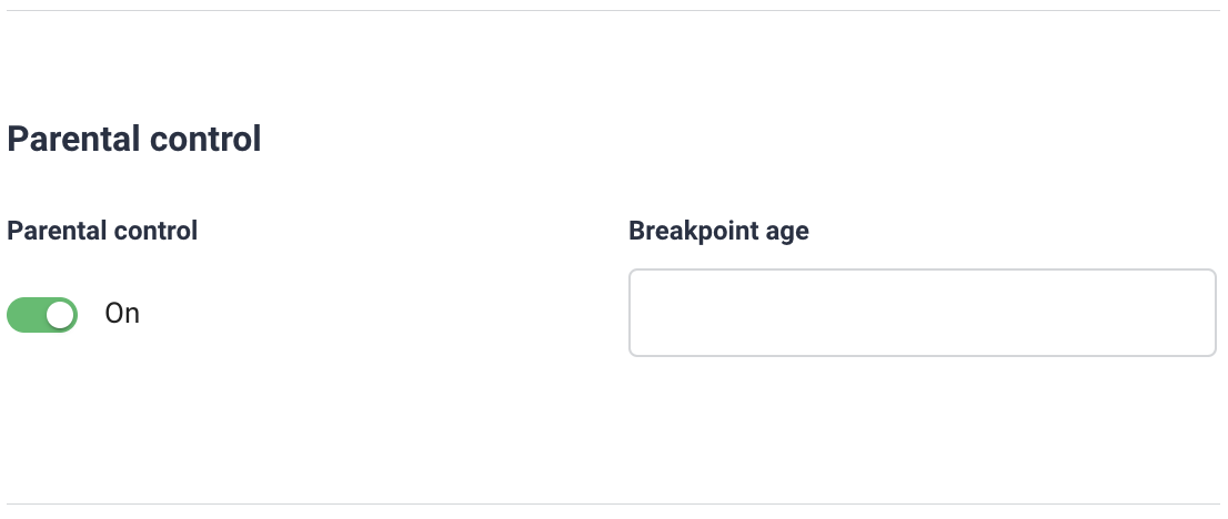 Parental control